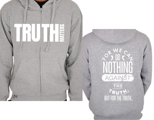 Men's Heavy Blend Fleece Truth Matters Zip Hoodie
