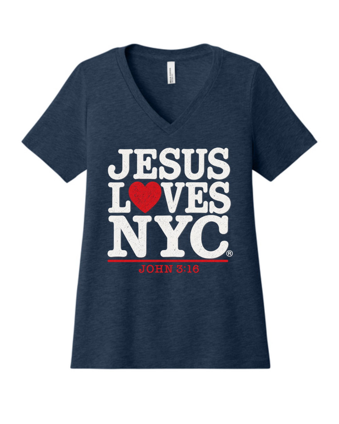 Jesus Loves NYC Women’s Tee | John 3:16 Christian Graphic T-Shirt
