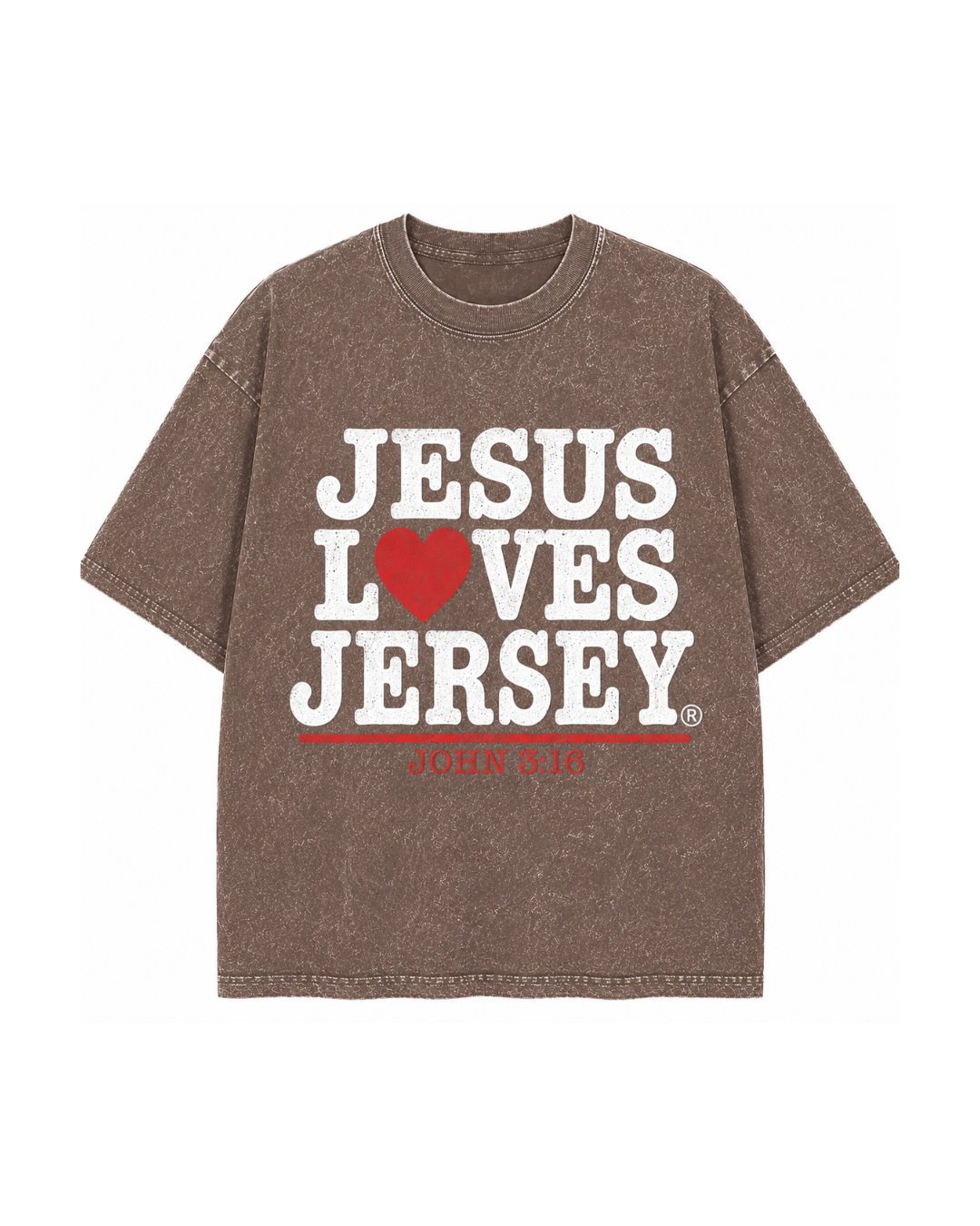 Jesus Loves New Jersey Men’s Tee | John 3:16 Christian Graphic T-Shirt