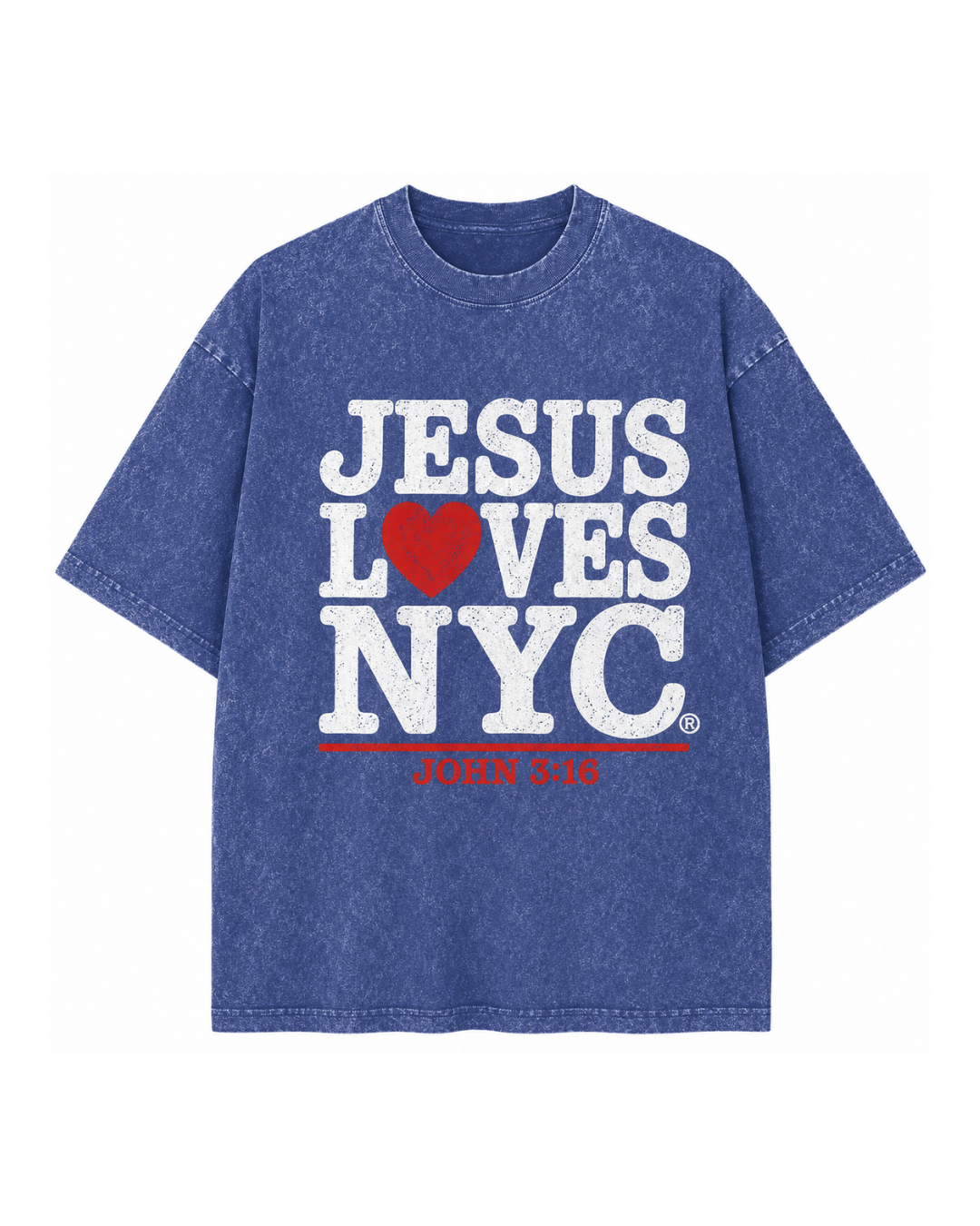 Jesus Loves NYC Men’s Tee | John 3:16 Christian Graphic T-Shirt