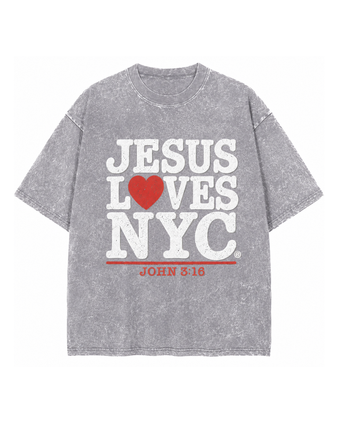 Jesus Loves NYC Men’s Tee | John 3:16 Christian Graphic T-Shirt
