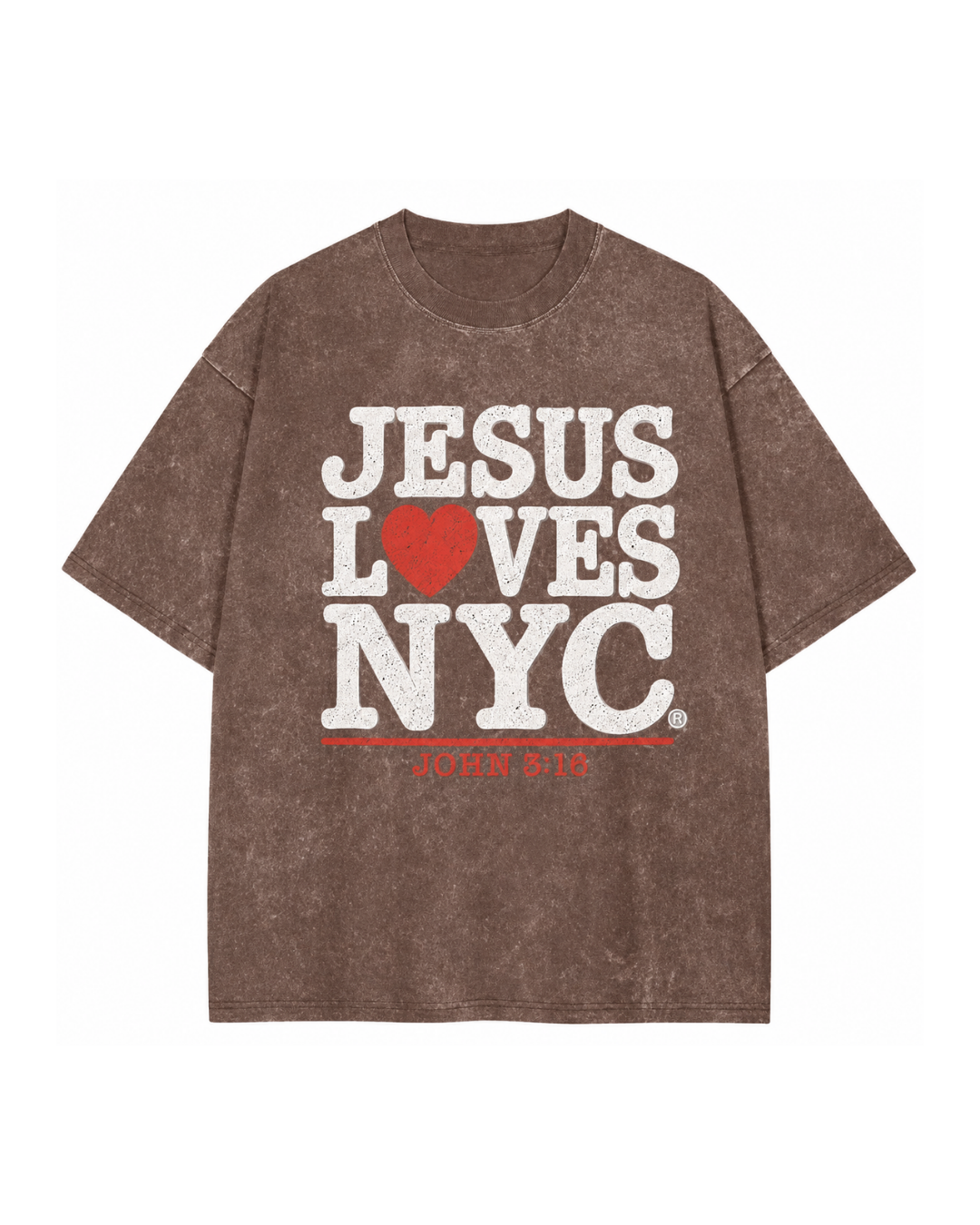 Jesus Loves NYC Men’s Tee | John 3:16 Christian Graphic T-Shirt