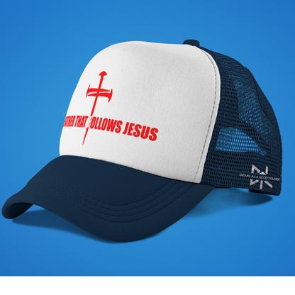 A Father That Follows Jesus Trucker Hat (Brick)