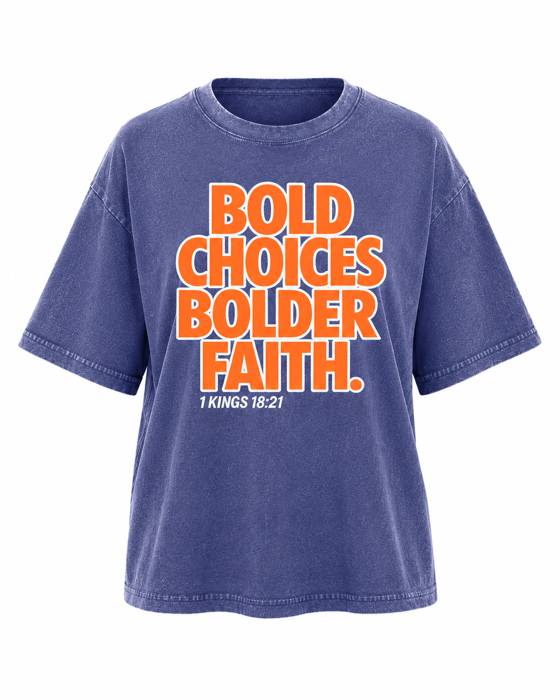 Bold Choices... Bolder Faith. Oversized Vintage Women's Tee | New York State of Faith Edition