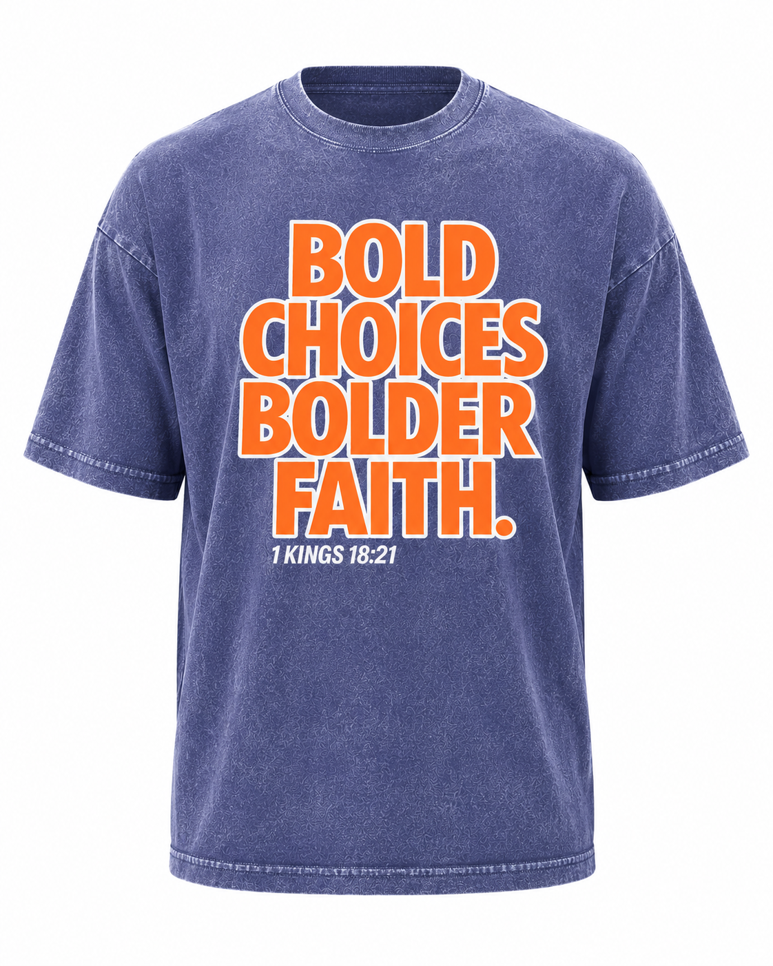 Bold Choices... Bolder Faith. Oversized Vintage Men's Tee | New York State of Faith Edition