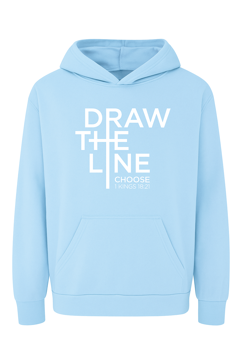 Solid Color Pocket Front Cross The Line Women's Hoodie