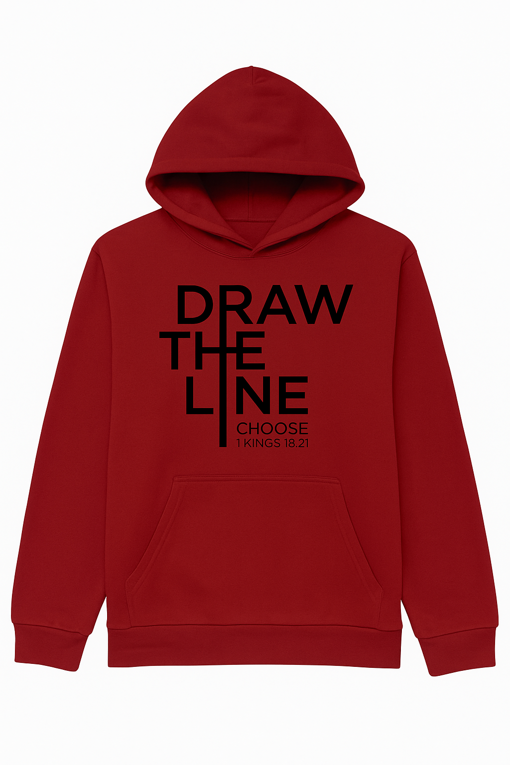 Solid Color Pocket Front Cross The Line Women's Hoodie