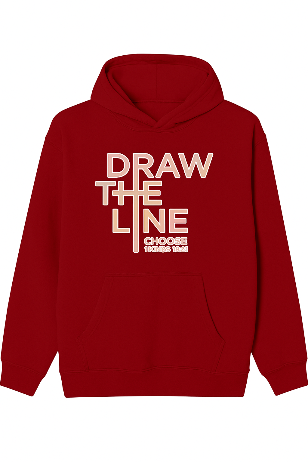 Solid Color Pocket Front Cross The Line Women's Hoodie