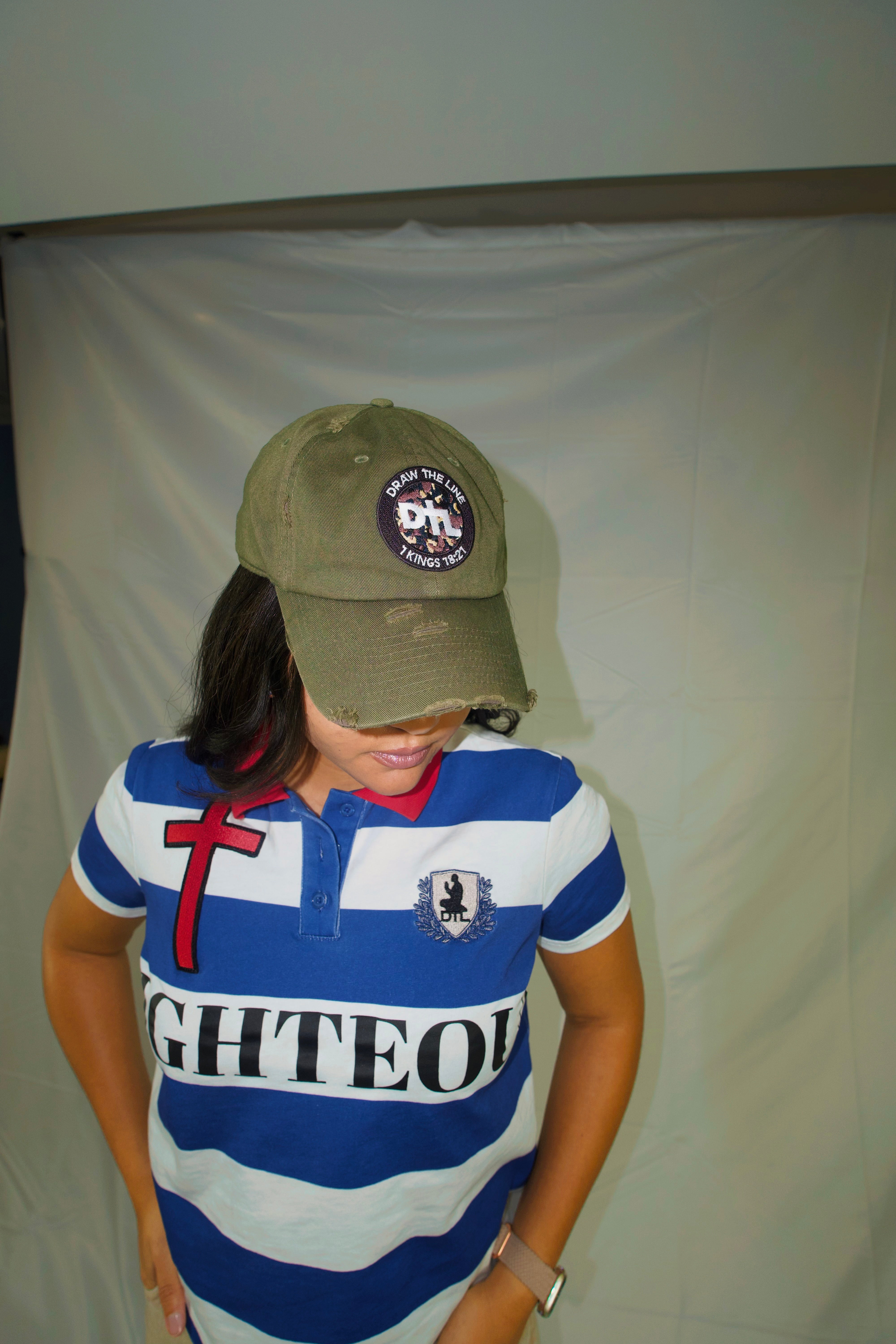 “DTLT” Distressed Dad Hat