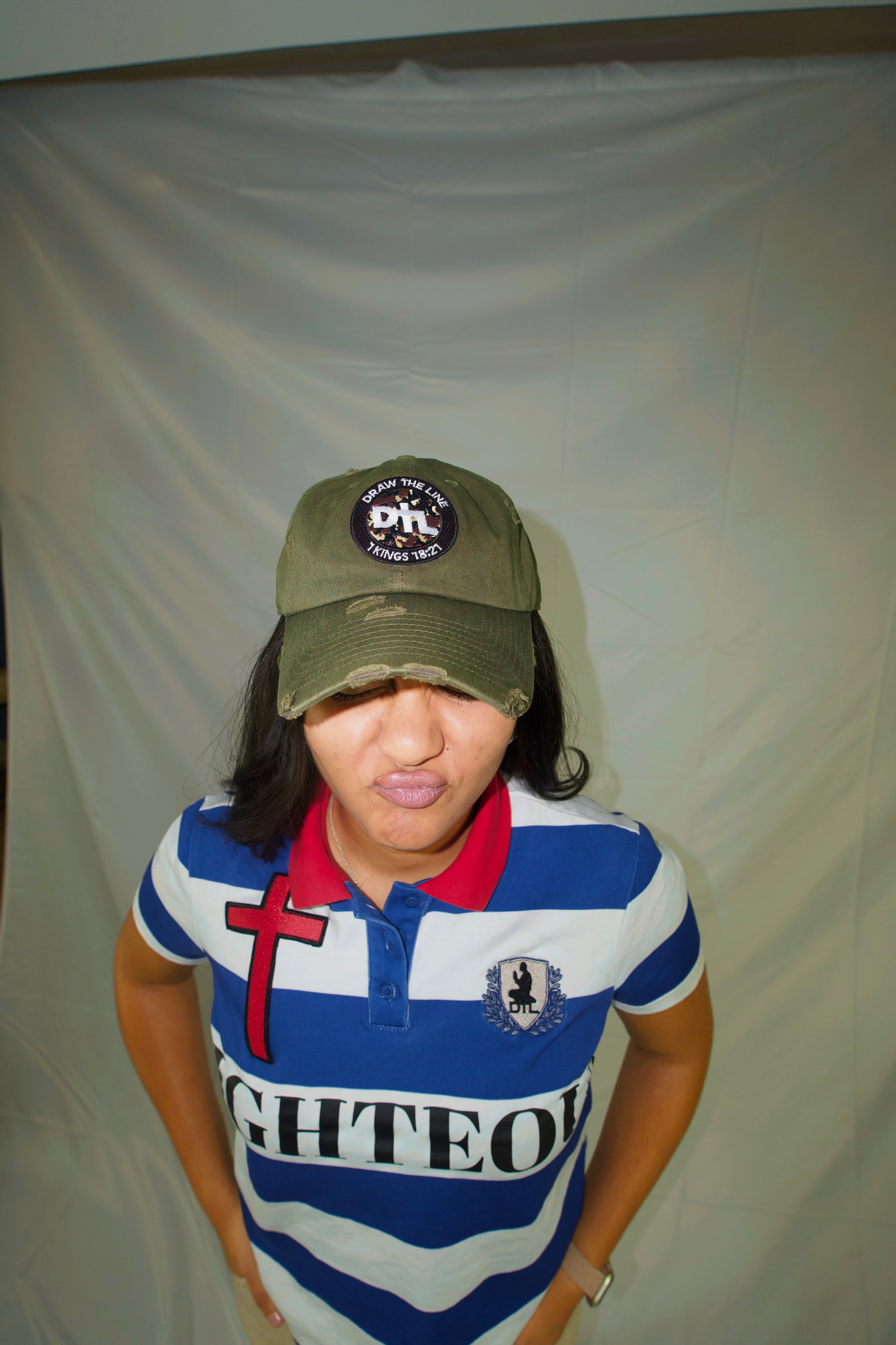 “DTLT” Distressed Dad Hat