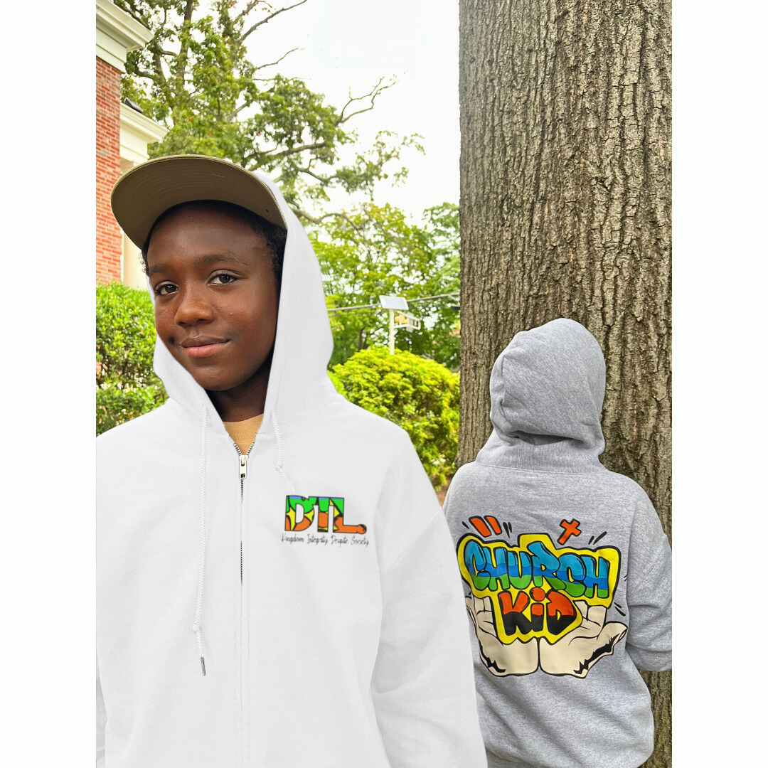 Church Kid N Graffiti Full Zip Hoodie