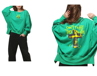 Women’s Truth Matters 2  Irregular Slouchy Sweatshirt