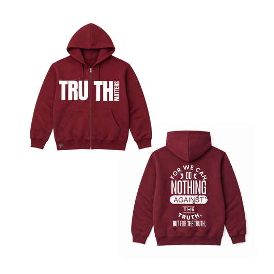 Men's Heavy Blend Fleece Truth Matters Zip Hoodie