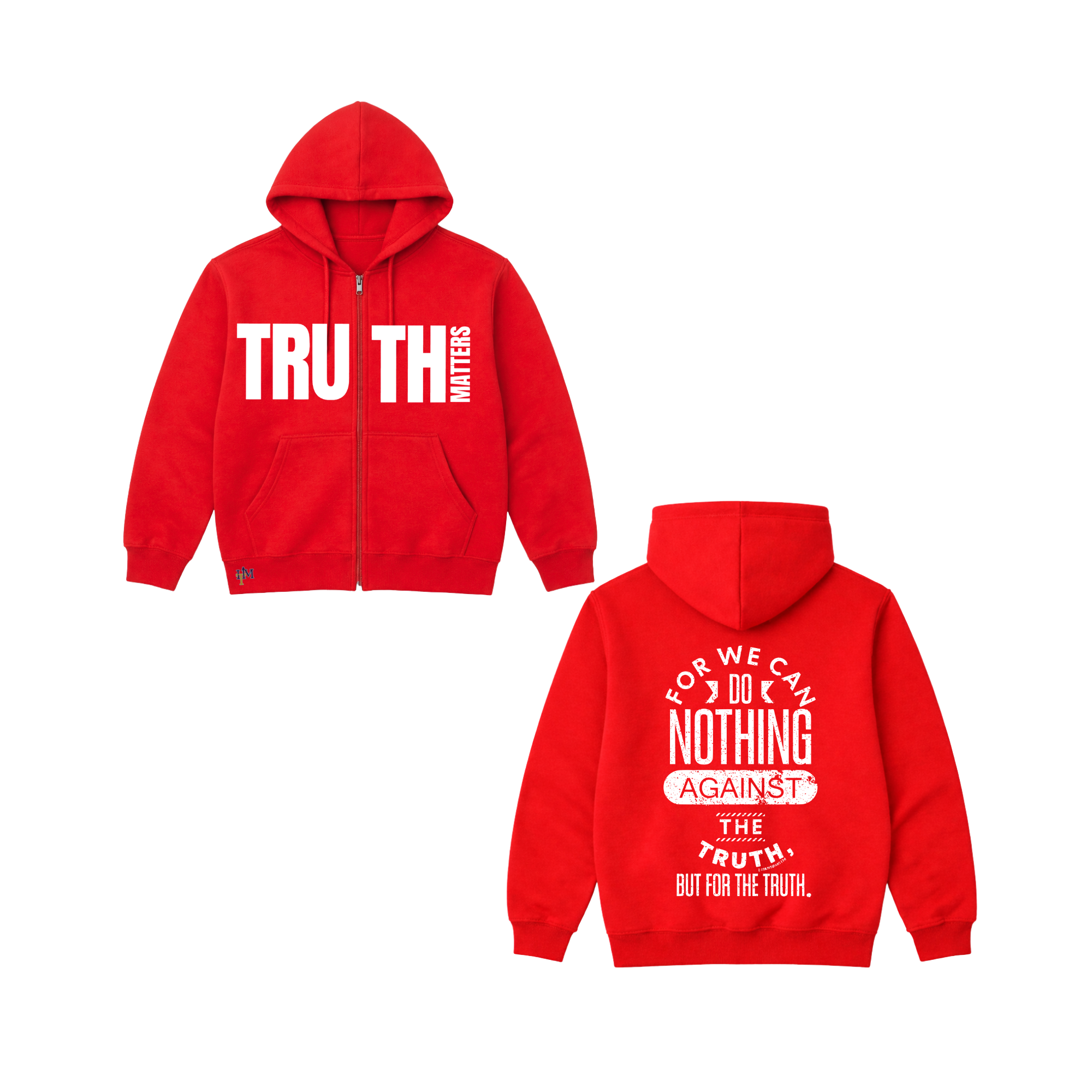 Men's Heavy Blend Fleece Truth Matters Zip Hoodie