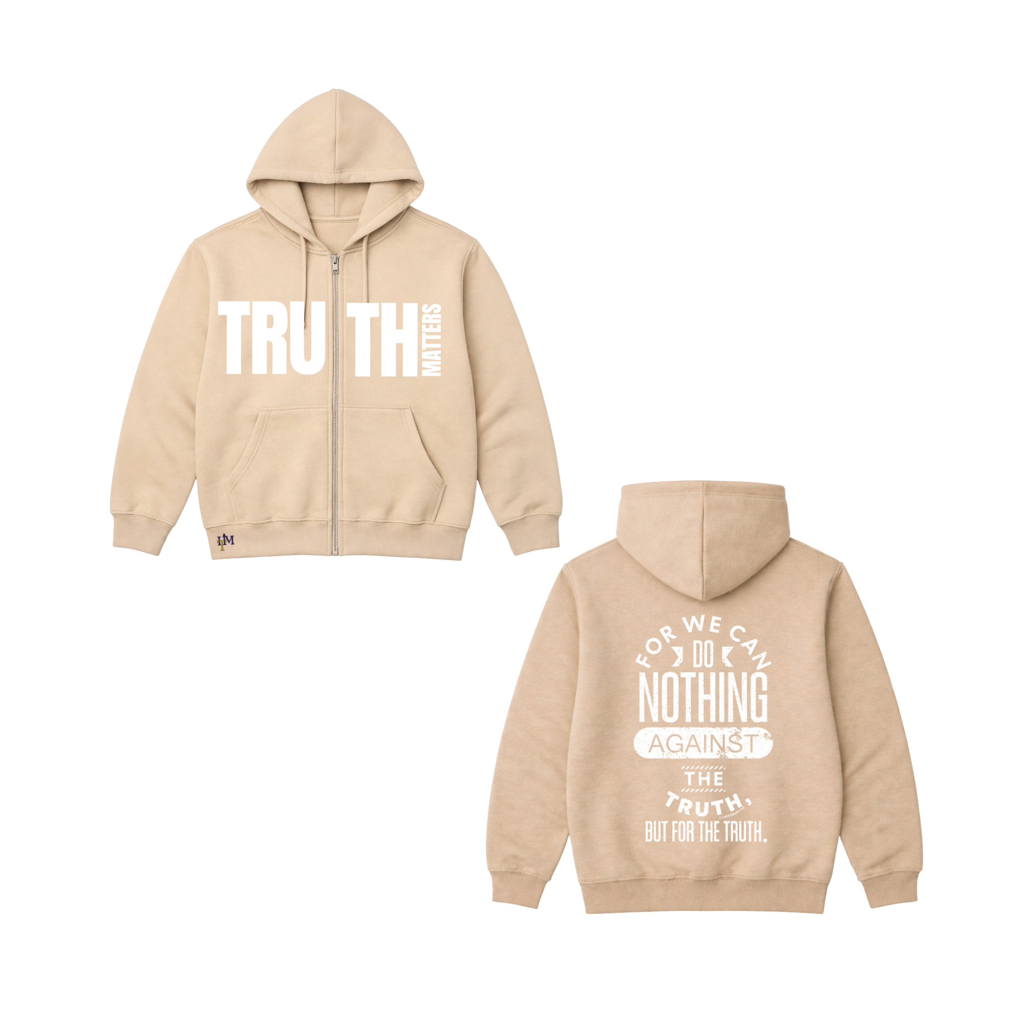 Men's Heavy Blend Fleece Truth Matters Zip Hoodie