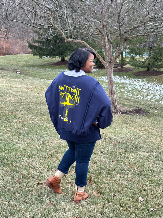 Women’s Truth Matters 2  Irregular Slouchy Sweatshirt