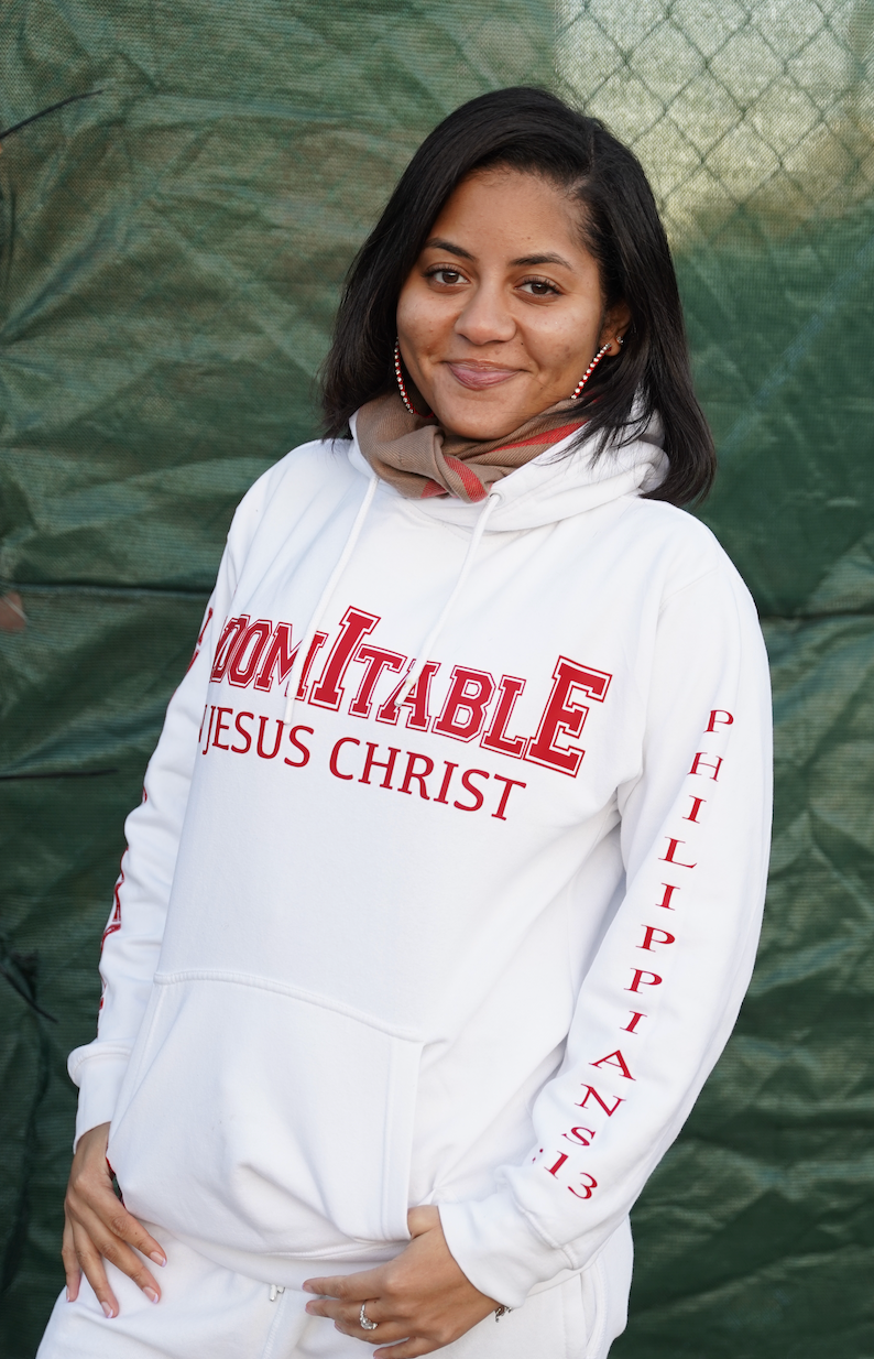 Unisex Indomitable In Jesus Christ Hoodie 3D White