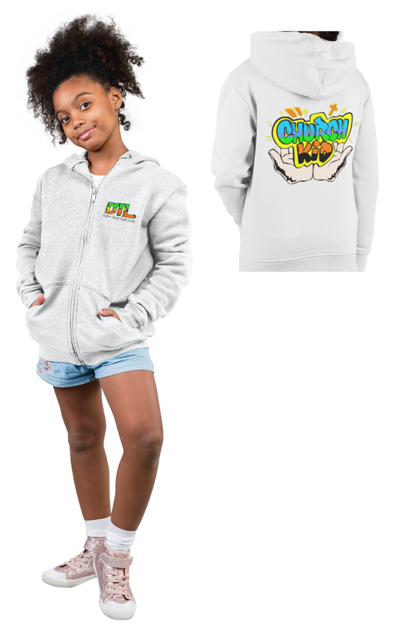 Church Kid N Graffiti Full Zip Hoodie