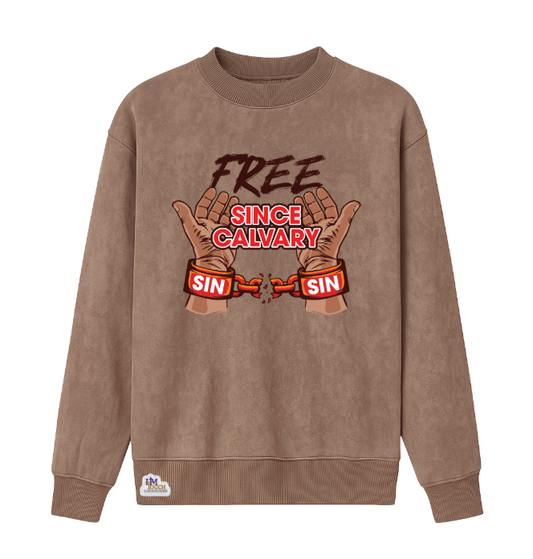 Women's Drop Shoulder Crew Neck Set Free (DH) Sweatshirt with HIM Touch