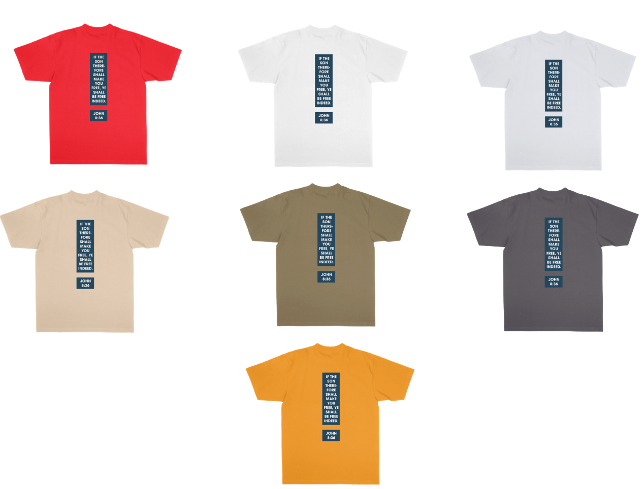 Men's Heavy Weight Cotton Set Free (LH) T with HIM Touch