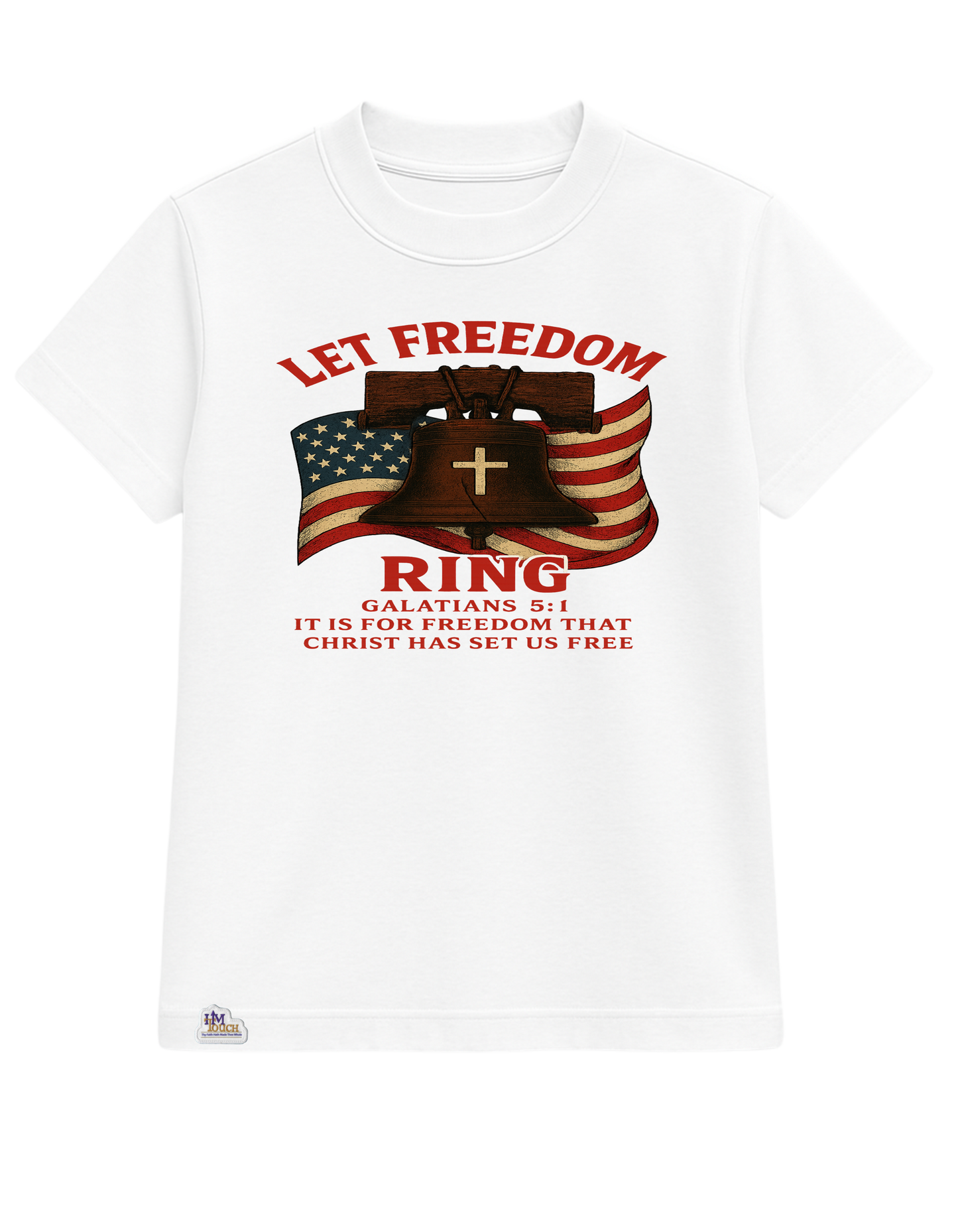 Women's Heavy Weight There's Liberty Tee Shirt with a HIM Touch