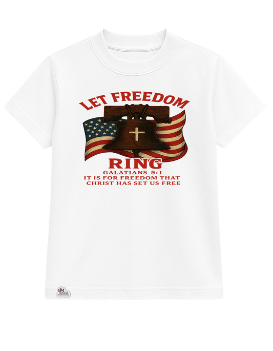 Women's Heavy Weight There's Liberty Tee Shirt with a HIM Touch