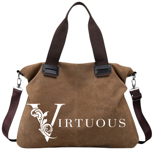 Virtuous P31 Women's Canvas Tote Shoulder & Crossbody Handbag