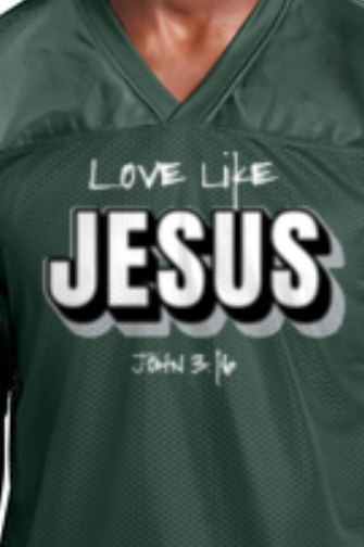 Love Like Jesus Men’s Eagle’s Jersey – Champion’s Edition 🦅💚