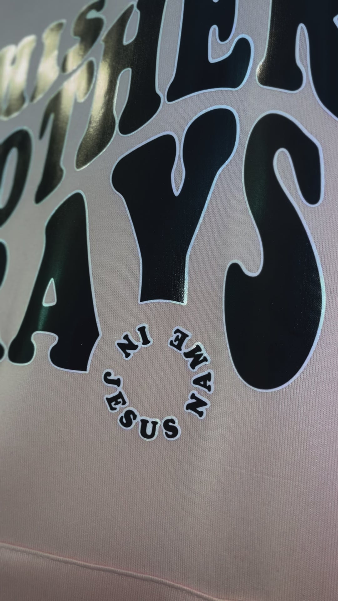 This Mother Prays In Jesus Name Long Hoodie Dress (Limited Edition)