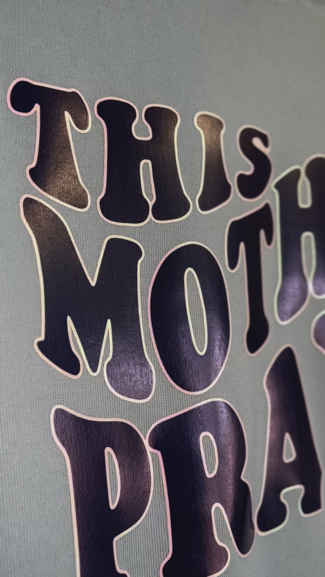 This Mother Prays In Jesus Name Long Hoodie Dress (Limited Edition)