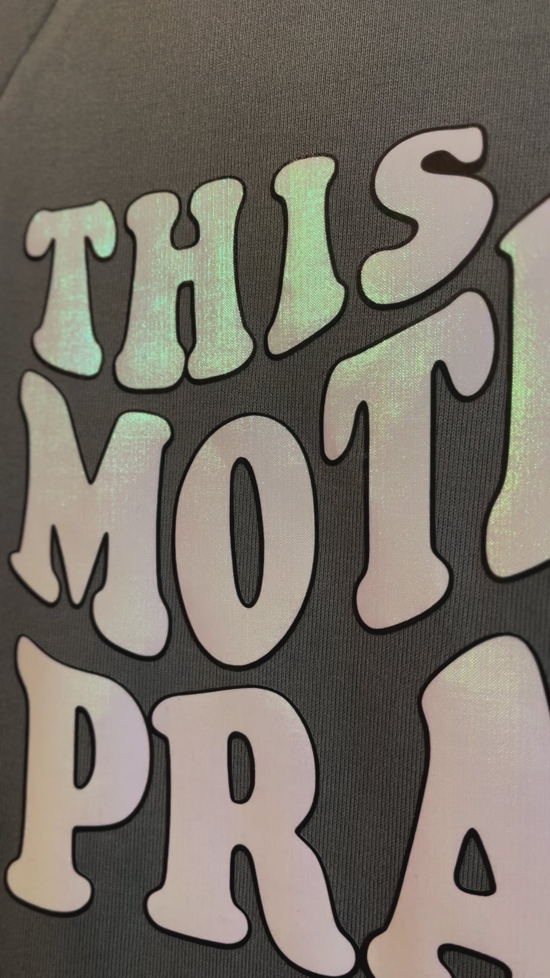 This Mother Prays In Jesus Name Long Hoodie Dress (Limited Edition)