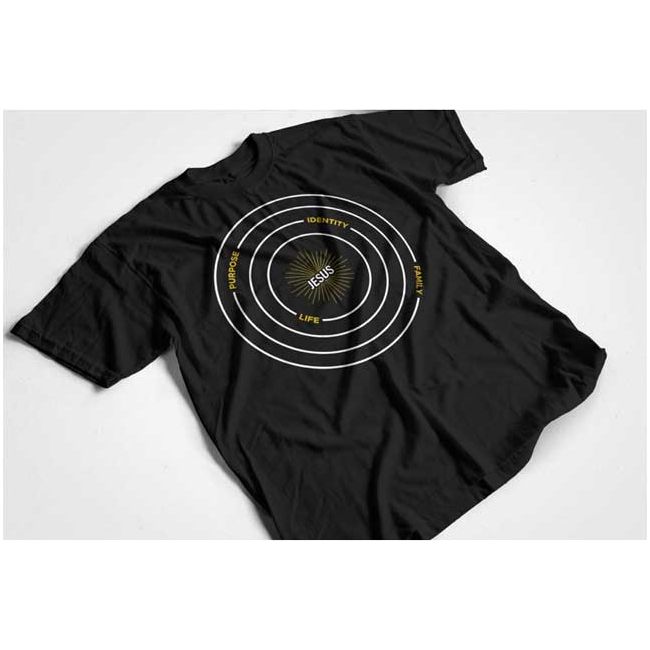 JATC Collection yellow desing on black shirt front of shirt