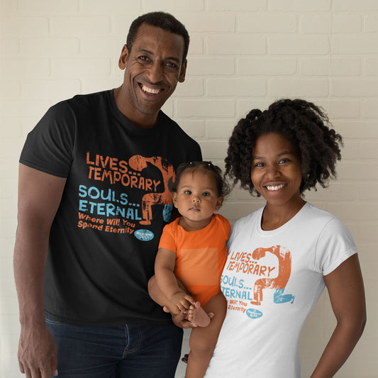 Lives collection R623 family smiling wearing shirt designs