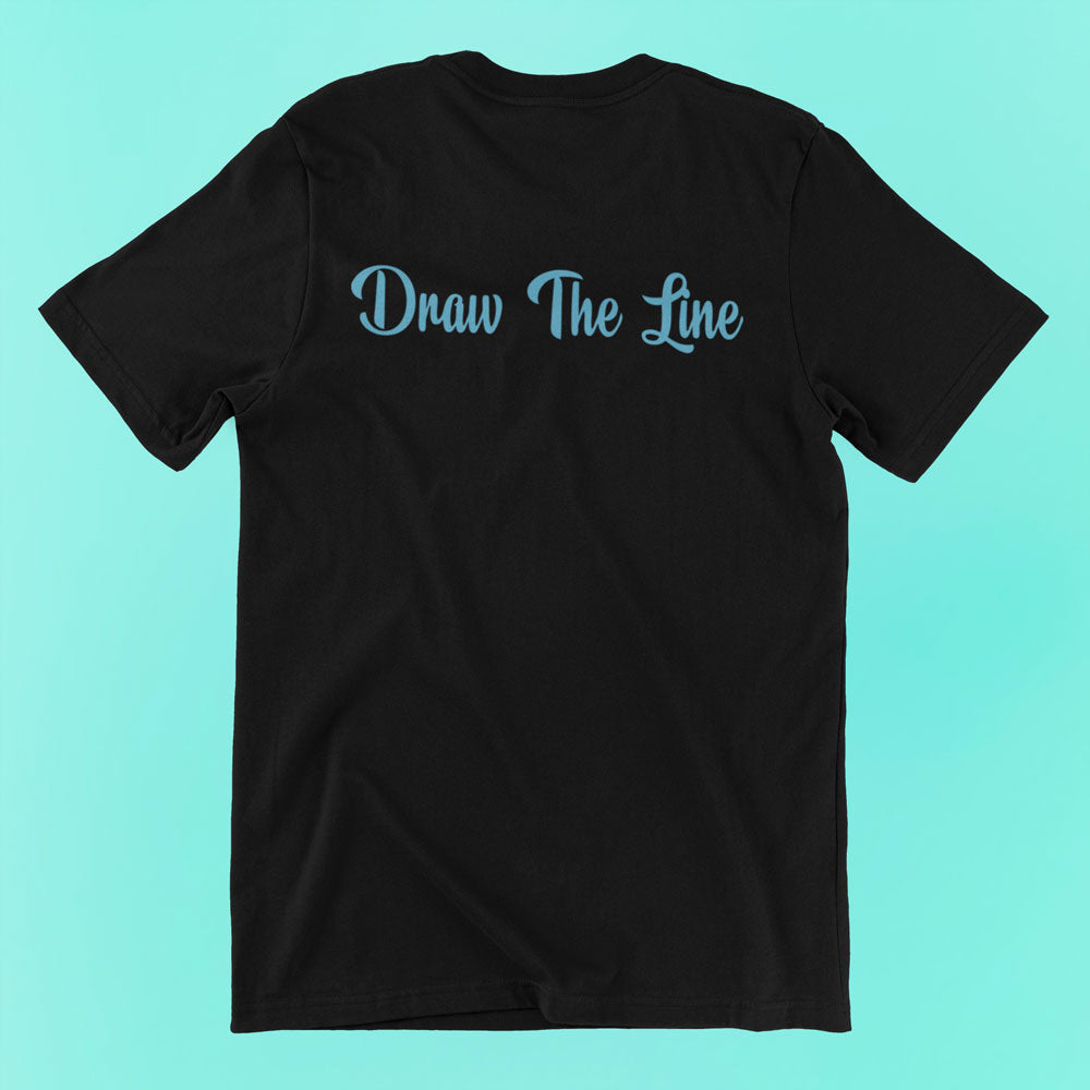 Lives collection R623 design on black shirt back